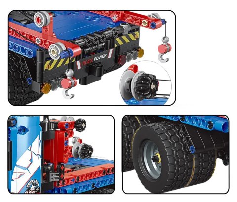 Zestaw Klocków Ciężarówka RC 1064el. Niebieska