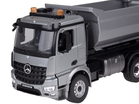 Mercedes Arocs METALOWA wywrotka sterowana EE ruchoma naczepa 1:20 RC0667