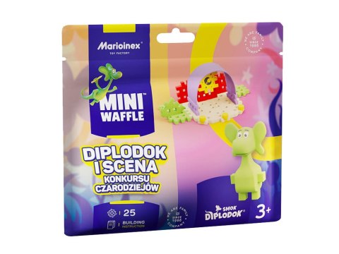 Marioinex klocki Smok Diplodok i Scena 25ele figurka Mini waffle ZA5498