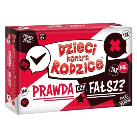 Gra Towarzyska "Dzieci kontra Rodzice. Prawda czy Fałsz?" Karty Z Pytaniami