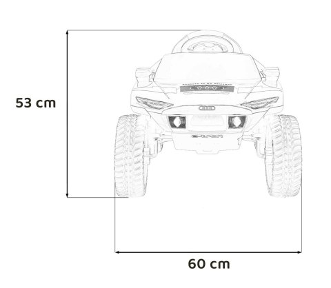 Pojazd Audi RSQ E-TRON Szary