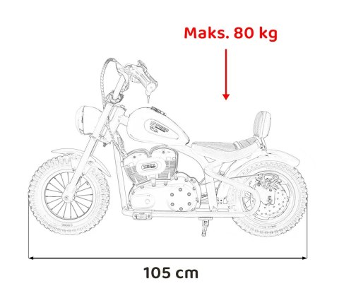 Pojazd Motor SPEED Power Różowy Obciążenie do 80kg