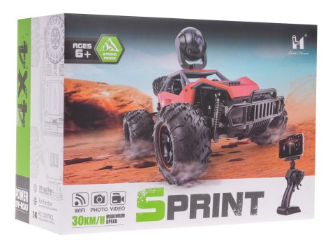 Zdalnie sterowany Crawler SPRINT z Kamerą Wi-Fi dla dzieci 6+ Metalowa karoseria + Gumowe opony + Pilot 2,4 GHz