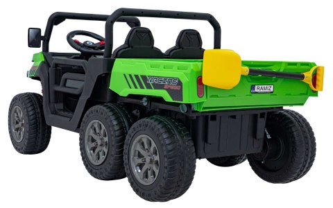 Elektryczny UTV farmer dla dzieci Ciągnik rolniczy 6x6, dla 2 dzieci, 180 W, 12 V, premium, zielony