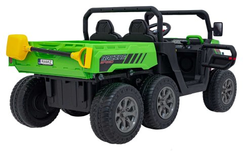 Elektryczny UTV farmer dla dzieci Ciągnik rolniczy 6x6, dla 2 dzieci, 180 W, 12 V, premium, zielony