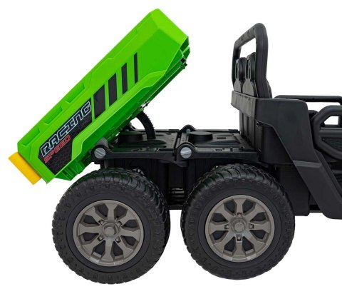 Elektryczny UTV farmer dla dzieci Ciągnik rolniczy 6x6, dla 2 dzieci, 180 W, 12 V, premium, zielony