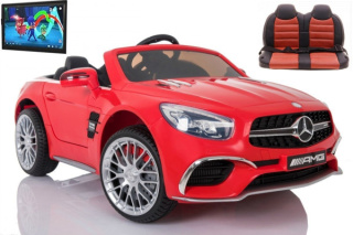 Pojazd na Akumulator Mercedes SL65 LCD Czerwony