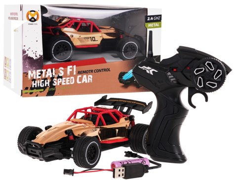 Metalowe Autko RACING 01 Złote R/C