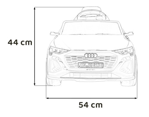 Auto dla dziecka Audi SQ8 Czerwony 2 x 35W