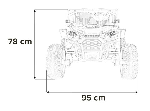 Auto na akumulator HONDA 4x4 Różowy 24V Mocny