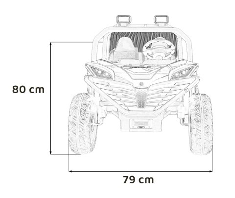 Buggy FASTER 4x4 Zielony 2x150W 24V10Ah