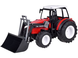 Duży Czerwony Traktor z Ruchomym Ramieniem i Wielkimi Kołami RC0666