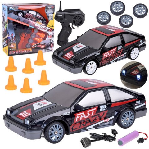 Samochód zdalnie sterowany do driftu AUTO drift pilot RC pachołki RC697