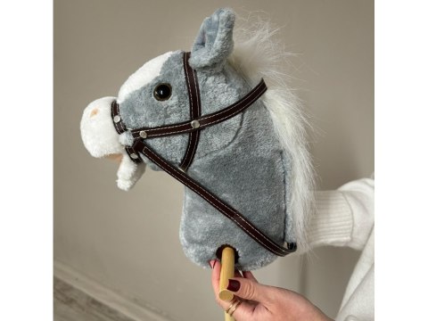 Hobby Horse Koń na patyku Dźwięk galopu i rżenia + ruchomy pysk ZA5442