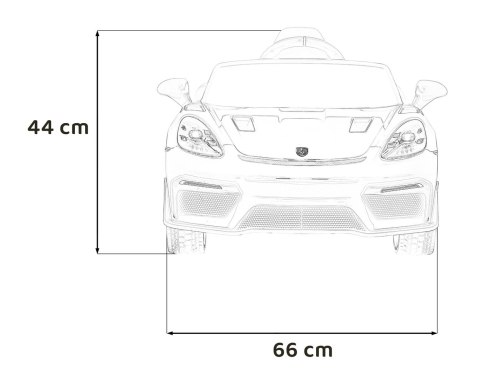 Porsche 718 na akumulator dla dziecka 2x45W