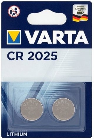 2x BATERIA GUZIKOWA VARTA CR2025 DL2025 LITOWA 3V