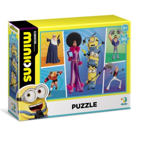 PUZZLE 80 ELEMENTÓW MINIONS MINIONKI UKŁADANKA KOLOROWA DLA DZIECI