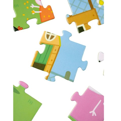 PUZZLE PEPPA PIG ŚWINKA PEPPA 30 ELEMENTÓW UROCZA UKŁADANKA DLA MALUCHÓW