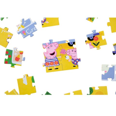 PUZZLE ŚWINKA PEPPA 30 ELEMENTÓW UROCZA PRZYGODA DLA MALUCHÓW UKŁADANKA