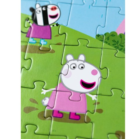 PUZZLE ŚWINKA PEPPA 60 ELEMENTÓW PEPPA PIG UKŁADANKA DLA NAJMŁODSZYCH