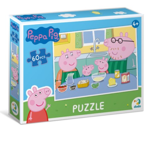 PUZZLE ŚWINKA PEPPA W KUCHNI 60 ELEMENTÓW DO UŁOŻENIA DLA NAJMŁODSZYCH