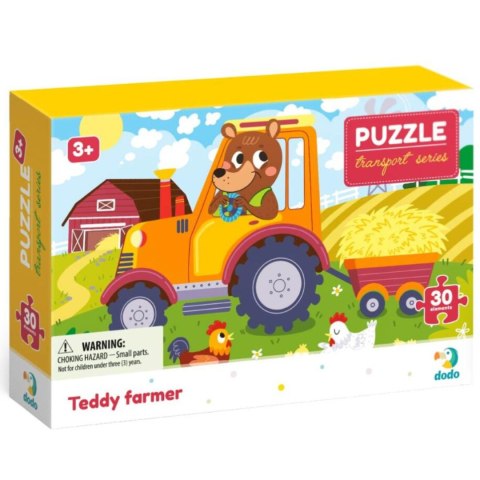 PUZZLE TEDDY FARMER 30 ELEMENTÓW UROCZY MISIEK TEDDY UKŁADANKA DLA MALUCHÓW