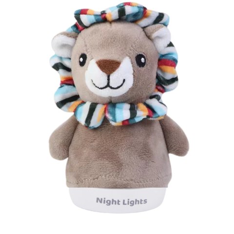 A baby soothing plush night light (lion doll)