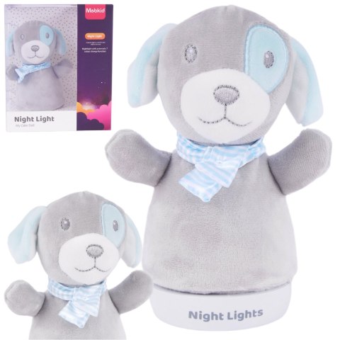 A baby soothing plush night light (puppy doll)