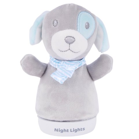 A baby soothing plush night light (puppy doll)