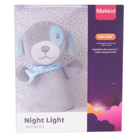 A baby soothing plush night light (puppy doll)