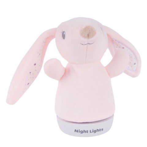 A baby soothing plush night light (rabbit doll)