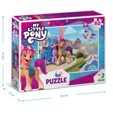 PUZZLE MY LITTLE PONY 60 ELEMENTÓW DO UŁOŻENIA KOLOROWY UROCZY OBRAZEK