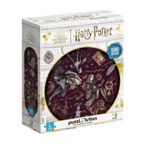 Puzzle Harry Potter Zestaw Układanka 500 Kolorowych Elementów Magia