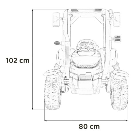 Traktor BLAST Z Przyczepką Zielony