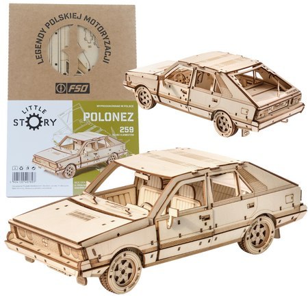 Little Story Drewniane Puzzle Model 3D - FSO Polonez 1500