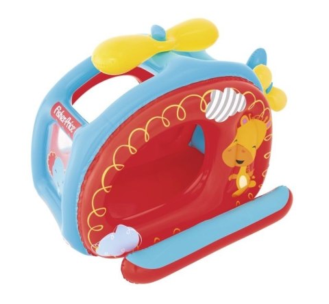 BESTWAY 93502 FISHER PRICE DMUCHANY HELIKOPTER Z KULKAMI 137cm x 112cm x 97cm + 25 PIŁECZEK