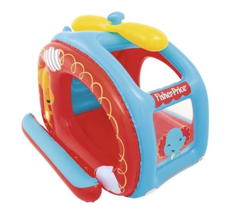 BESTWAY 93502 FISHER PRICE DMUCHANY HELIKOPTER Z KULKAMI 137cm x 112cm x 97cm + 25 PIŁECZEK