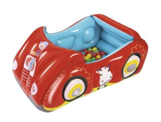 BESTWAY 93520 FISHER PRICE DMUCHANY SAMOCHÓD WYŚCIGOWY Z KULKAMI 119cm x 79cm x 51cm + 25 PIŁECZEK