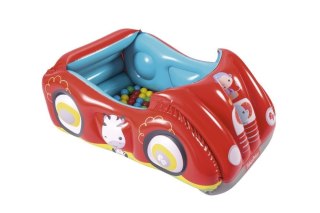 BESTWAY 93520 FISHER PRICE DMUCHANY SAMOCHÓD WYŚCIGOWY Z KULKAMI 119cm x 79cm x 51cm + 25 PIŁECZEK