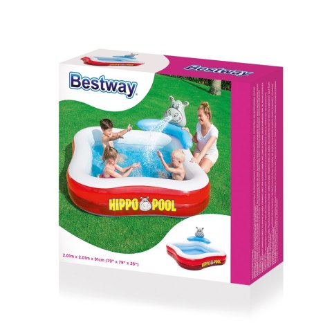 Bestway 53050 BASEN FAMILIJNY HIPPO 2.01mx2.01mx91cm