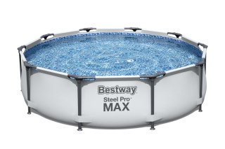 Bestway 56408 BASEN STELAŻOWY STEEL PRO MAX Z POMPĄ FILTRACYJNĄ 3.05m x 0.76m