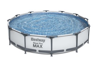 Bestway 56416 BASEN STELAŻOWY STEEL PRO MAX Z POMPĄ FILTRACYJNĄ 3.66m x 0.76m