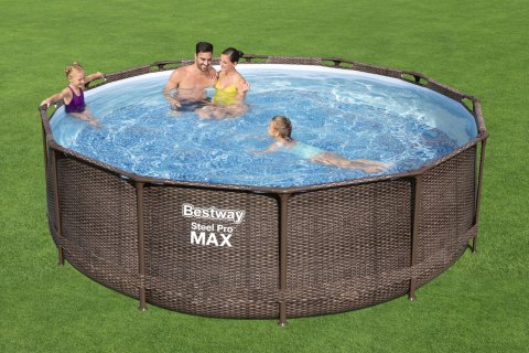 Bestway 56709 BASEN STELAŻOWY STEEL PRO MAX Z POMPĄ FILTRACYJNĄ 3.66m x 1.00m