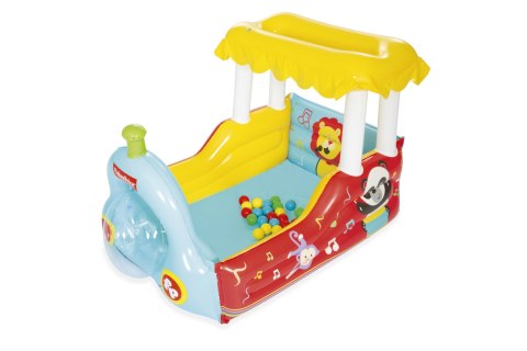 Bestway 93537 FISHER PRICE DMUCHANY POCIĄG Z PIŁKAMI 132cm x 94cm x 89cm