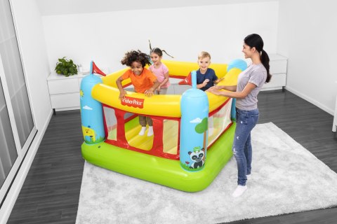 Bestway 93553 FISHER PRICE DMUCHANY ZAMEK TRAMPOLINA 175cm x 173m x 135cm