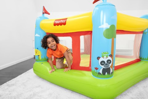 Bestway 93553 FISHER PRICE DMUCHANY ZAMEK TRAMPOLINA 175cm x 173m x 135cm