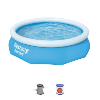 Bestway 57270 BASEN ROZPOROWY FAST SET Z POMPĄ FILTRACYJNĄ 3.05m x 0.76m