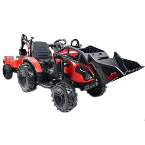 MEGA TRAKTOR Z ŁADOWARKĄ,KOPARKĄ, PRZYCZEPĄ SUPER-MOC OLBRZYMI/2068-12V