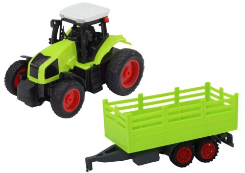 Traktor Zdalnie Sterowany RC Z Przyczepą 1:16 Zielony QL91797