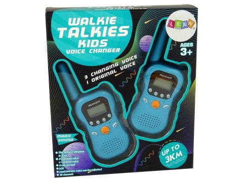 Zestaw Walkie Talkies Krótkofalówki Dla Dzieci Niebieskie 2 Szt. ST